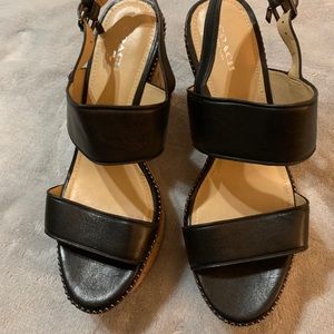 Coach platform sandals.